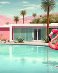 Palm Springs Mirage | Creative Photography on Acrylic Glass 120x80 cm | 2025