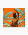 Banana Leaves | Digital Panting on Canvas Paper 100x90 cm | 7 editions, 2025